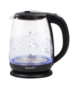 Чайник электрический GL0554 1 8 л черный прозрачный Galaxy