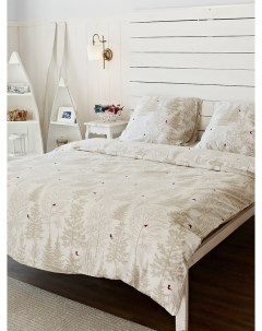 Комплект постельного белья Фланель Туманный лесЕвро с наволочками 50 70 Tm textile
