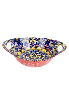 Салатник овальный с ручками 22 7x15 2x6 6 см фарфоровый Arabesque 860110 Nouvelle