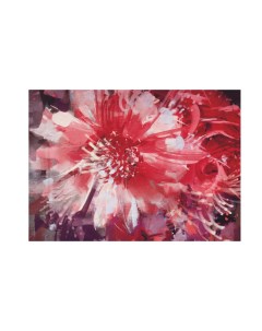 Картина на холсте для интерьера розовый цветок 50х70 см Печатник