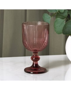 Бокал стеклянный для вина Magistro Грани 250 мл 8x14 5 см цвет красный Nobrand
