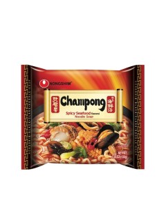 Лапша быстрого приготовления Чампонг с морепродуктами пачка 130 г Nongshim
