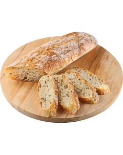 Хлеб Многозерновой подовый багет пшеничный целый с кунжутом 250 г Nobrand