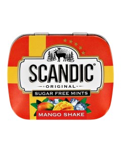 Карамель со вкусом манго без сахара 14 г Scandic