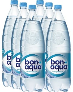 Вода Bonaqua чистая питьевая негазированная пластик 2 л 6 штук в упаковке Bona aqua