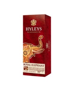 Черный чай Королевский Слон 25 пакетиков Hyleys