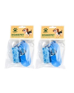 Пакеты для выгула собак с держателем 2 рулона по 20 шт 2 уп Homepet