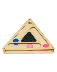Игрушка для кошек Треугольник с шариками и игрушкой 32 см Gosi