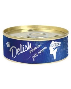 Консервы для кошек Premium лосось 24 шт по 100г Delish
