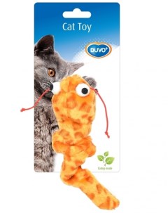 Игрушка для кошек интерактивная с кошачьей мятой Сомик оранжевая 17х4 5х4см Duvo+