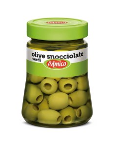 Оливки зеленые без косточки 0 29 л D'amico