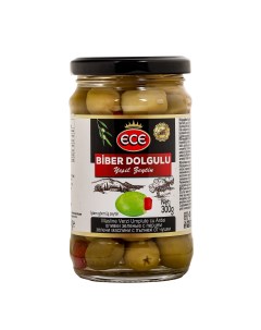 Оливки зеленые с пастой из перца 300 г Ece