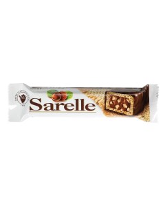 Вафли с орехом и шоколадынм кремом в молочном шоколаде 33 г Sarelle