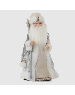 Фигура с мелодией Дед мороз в белой шубе 40 см Sote toys