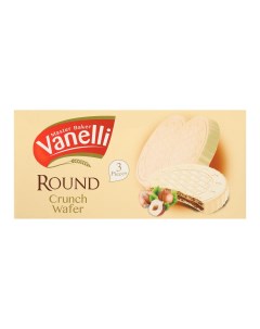 Вафли круглые в белом шоколаде 3 шт 60 г Vanelli