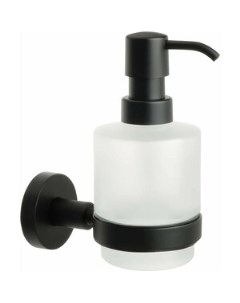 Дозатор для жидкого мыла Comfort Black черный матовый стекло матовое FX 86012 Fixsen