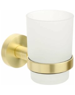 Стакан для ванной Comfort Gold золото сатин стекло матовое FX 87006 Fixsen