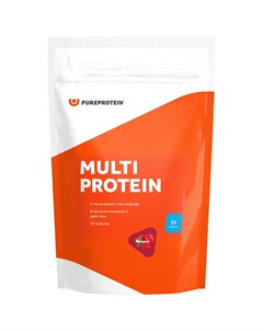 Мультикомпонентный протеин вкус Малина 1000г Pureprotein