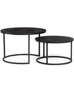Комплект столиков Плумерия черный мрамор черный 553550 Woodville