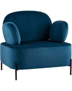 Кресло Кэнди с подлокотниками велюр синий УТ000036650 Stool group