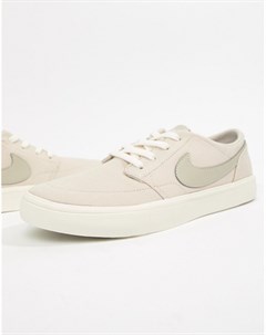 Светло бежевые кроссовки Portmore Ii Nike sb