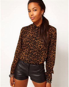Рубашка с леопардовым принтом Motel