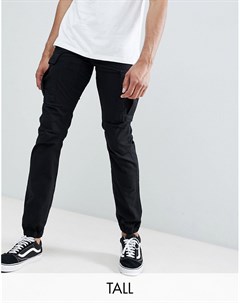 Черные брюки карго Tall Replika