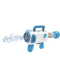 Игрушка Пистолет генератор мыльных пузырей голубой прямоугольный Nobrand