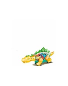 Интерактивная игрушка Динозавр 2005CD свет звук в коробке желтый Ten Xuan Nobrand