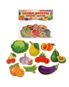 Игра на магнитах Овощи и фрукты а также ягоды грибы и орехи MAGRUS 005 Анданте