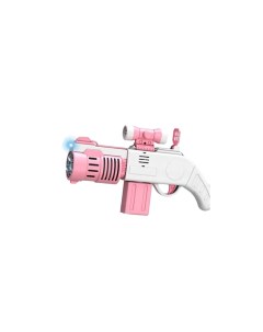 Генератор мыльных пузырей розовый пистолет с прицелом для мыльных пузырей Nobrand