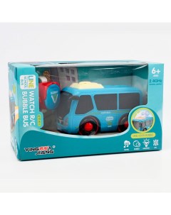 Автобус с мыльными пузырями YJ 065 синий р упр USB свет музыка Ying jiang