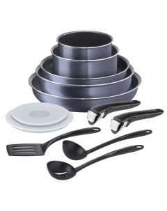 Набор посуды Ingenio Twinkle Grey 12 предметов 04180890 Tefal