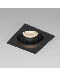 Встраиваемый светильник Tune 25015 01 черный GU10 квадратный поворотный Elektrostandard