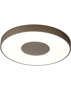 Потолочный светильник круглый светодиодный с пультом коричневый Coin 7690 Mantra