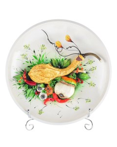 Декоративная тарелка панно из керамики Russia the great