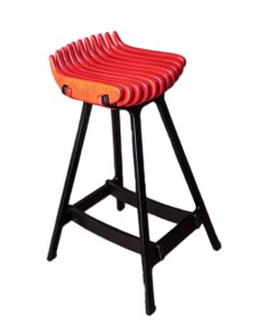 Барный стул для кухни и дома из дерева черный каркаде Playwoods