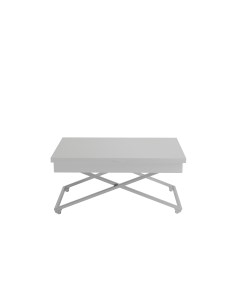 Стол трансформируемый Андрэ Хром белый Калифорния мебель