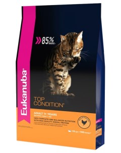 Сухой корм для кошек Top Condition домашняя птица 10кг Eukanuba