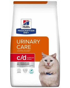 Сухой корм для кошек Prescription Diet C D Urinary Stress с рыбой 400 г Hill`s