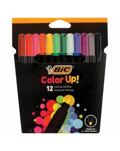 Фломастеры 12 цветов Color UP суперсмываемые вентилируемый колпачок 2 шт Bic