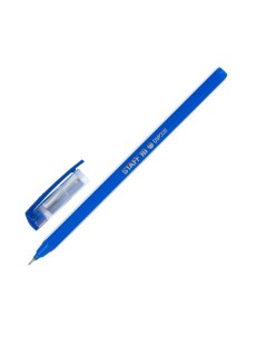 Ручка шариковая масляная Basic OBP 320 синяя корпус голубой узел 0 7 мм 50 шт Staff