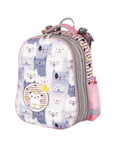 Рюкзак детский Extra с дополнительным объемом Gray kittens 38 29 18 см Юнландия