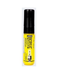 Акриловые маркеры Желтый флуоресцентный 5 15 мм перо плоское 3 шт Pebeo