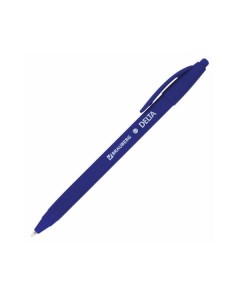 Ручка шариковая масляная автоматическая Delta синяя soft touch 24 шт Brauberg