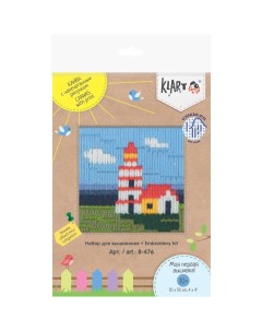 Набор для вышивания Детские истории Маяк для детского творчества мулине 10 цветов Klart