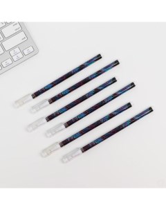 Ручка Girl Gang гелевая синяя паста 0 5 мм 12 штук Artfox