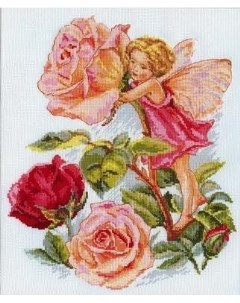 Набор для вышивания Фея розового сада 27х33 см Alisa