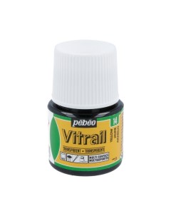 Краска для стекла Vitrail лаковая прозрачная 45 мл желтый Pebeo