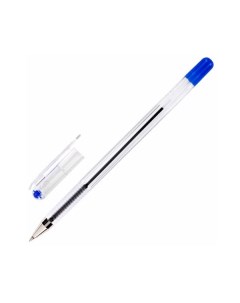 Ручка шариковая масляная Option синяя узел 0 5 мм линия 0 3 мм 24 шт Munhwa